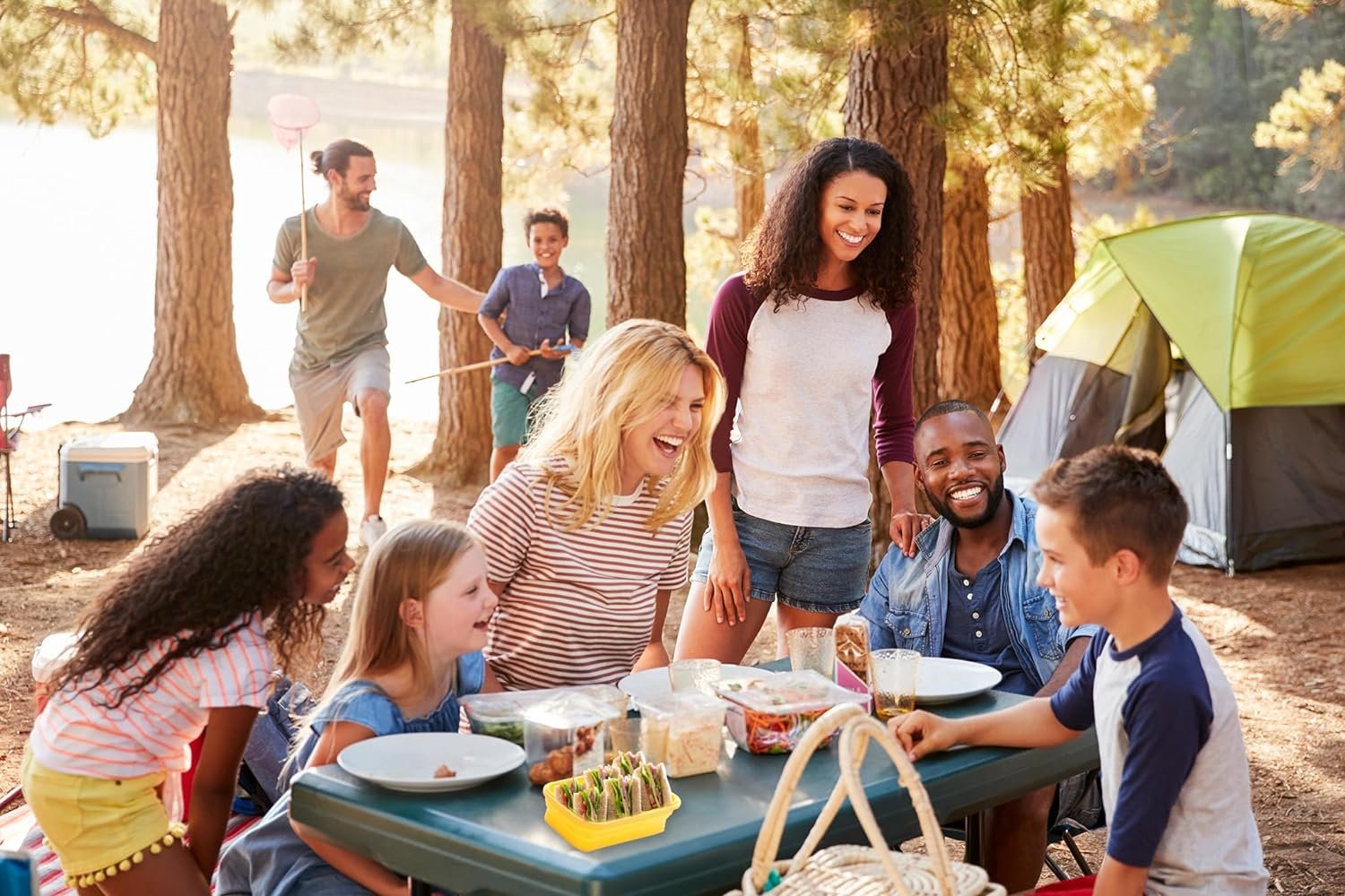 OEM Collapsible Silicone Food Storage Containers Set Indigo Factory