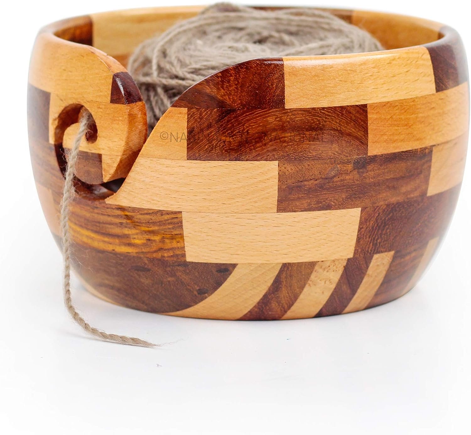 Wholesale Premium Yarn Storage Bowl for Balls & Skeins Crochet Knitting Accessory Made of Turmeric Rosewood Knitter Gift Notions Large Factory Wholesale Premium Yarn Storage Bowl for Balls & Skeins Crochet Knitting Accessory Made of Turmeric Rosewood Knitter Gift Notions Large Factory