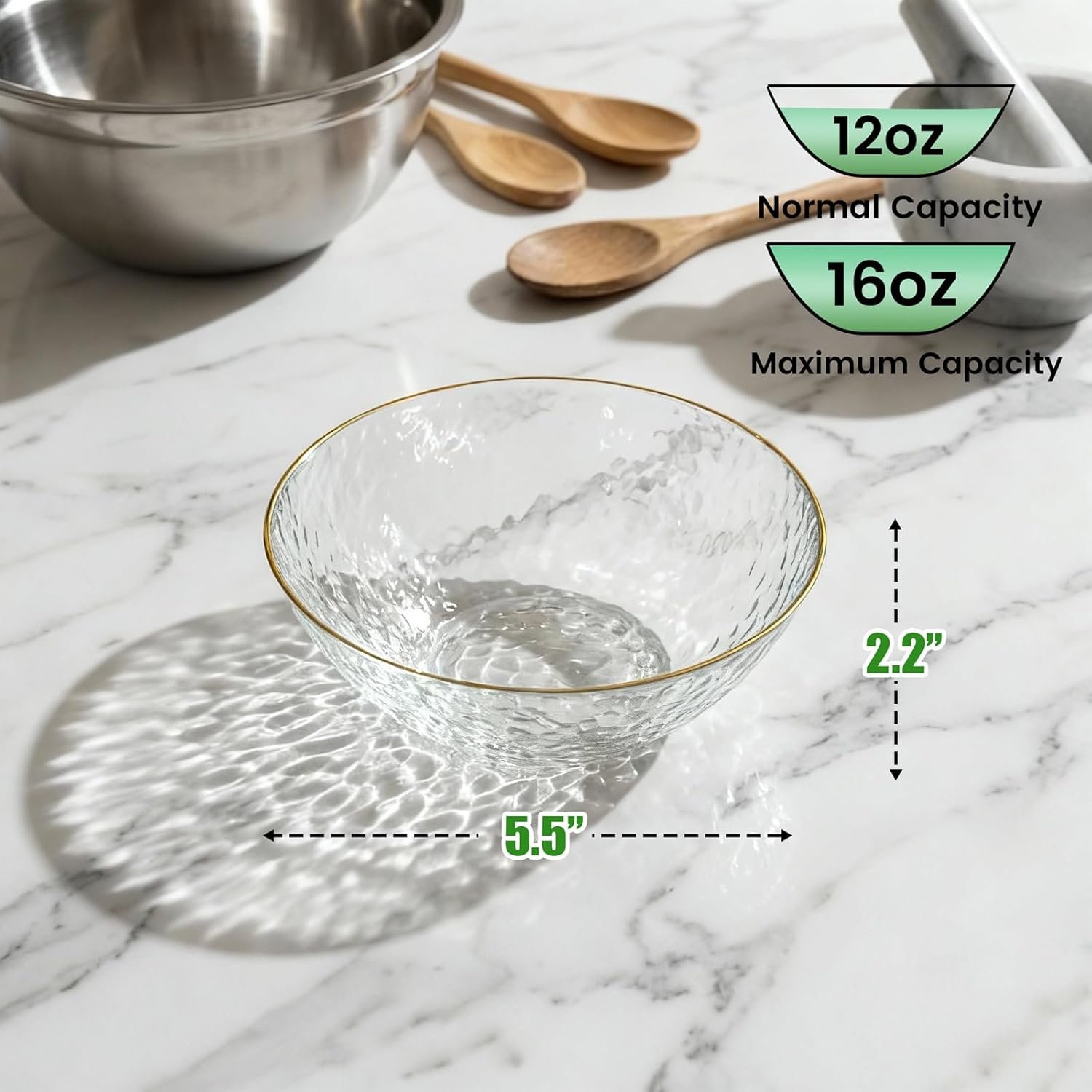 Wholesale 30 Pack Clear Disposable Plastic Bowls with Gold Rim 12-16oz Premium Heavy Duty for Parties Weddings Holidays Factory