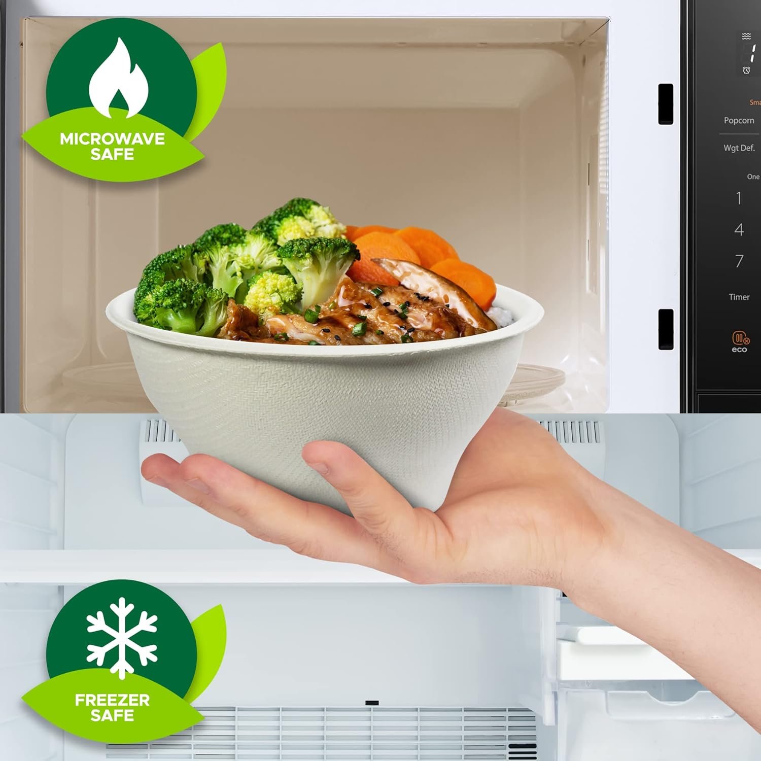 Wholesale 6oz Biodegradable Sugarcane Bowls Pack of 50 Compostable Microwavable for Hot and Cold Factory