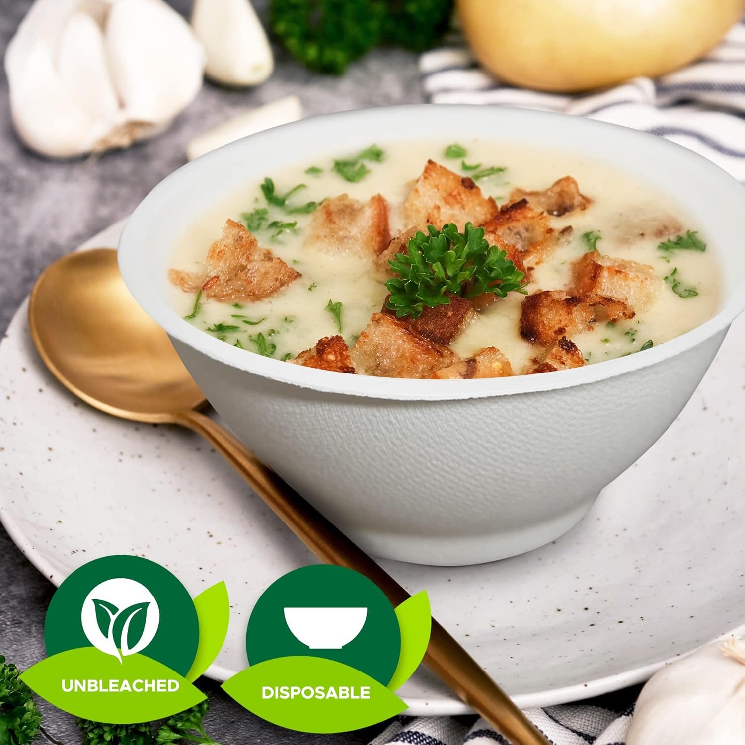 Wholesale 6oz Biodegradable Sugarcane Bowls Pack of 50 Compostable Microwavable for Hot and Cold Factory