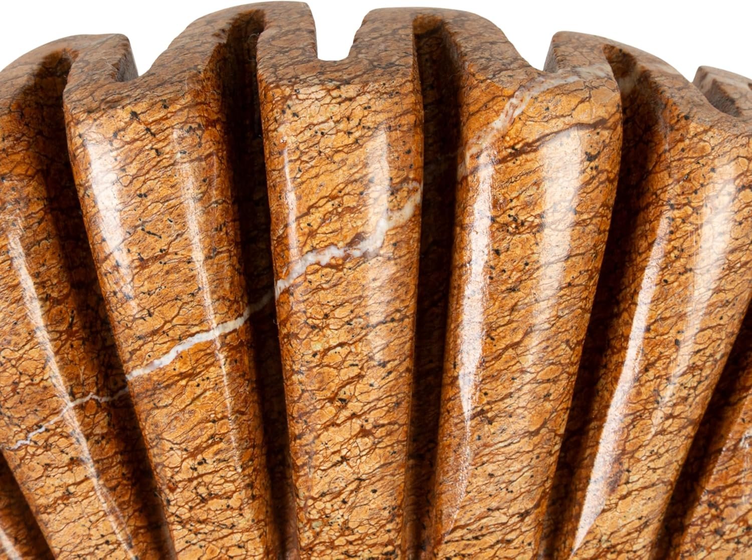 OEM Round Marble Pleated Beige Dish Factory OEM Round Marble Pleated Beige Dish Factory