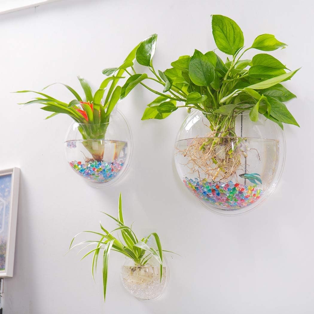 OEM Acrylic Wall-Mounted Fish Bowl Plant Pot 1 Gallon 11.5-Inch Hanging Tank Decoration Factory