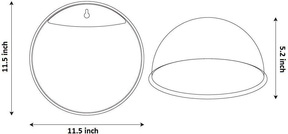 OEM Acrylic Wall-Mounted Fish Bowl Plant Pot 1 Gallon 11.5-Inch Hanging Tank Decoration Factory