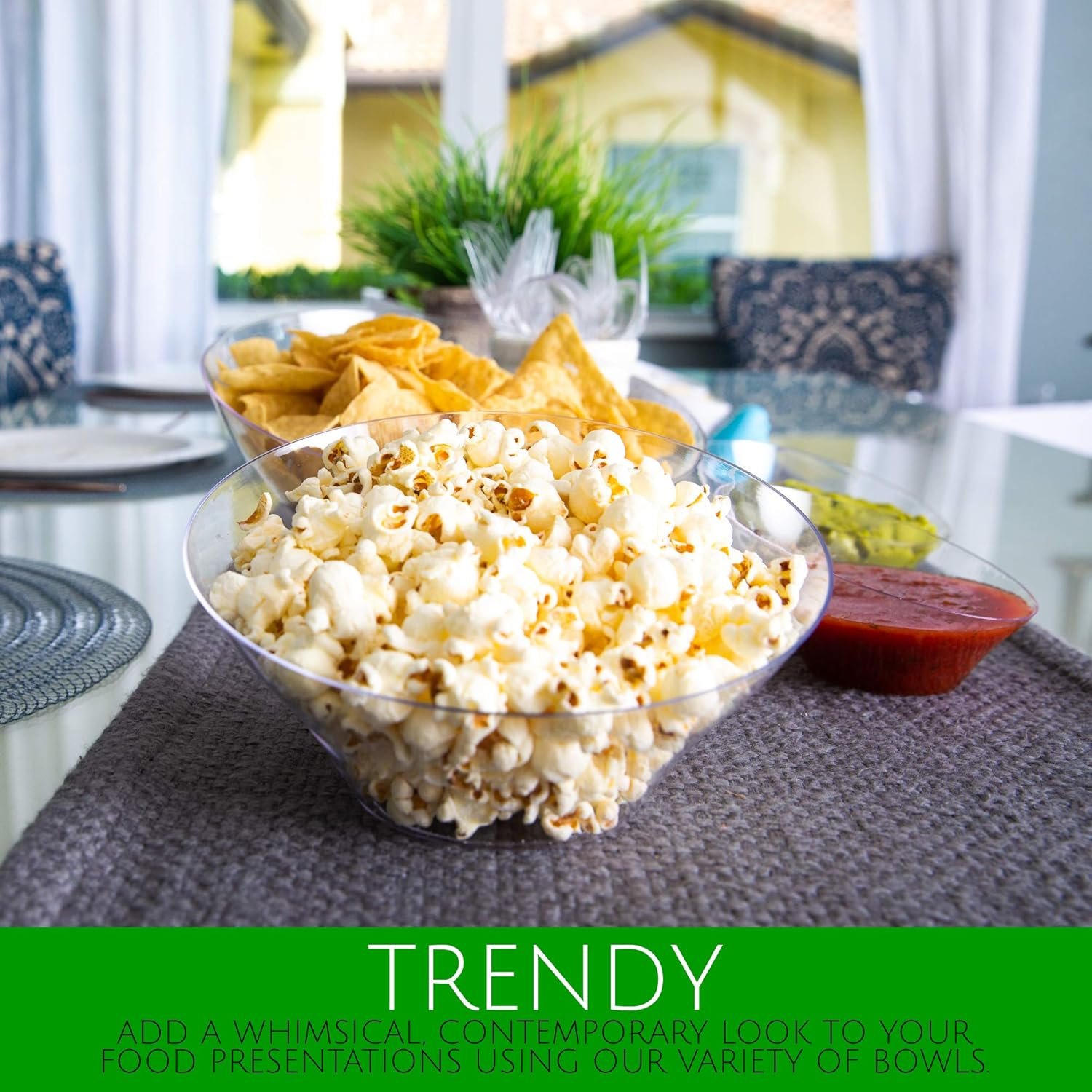 Wholesale Disposable Angled Round Medium Clear Serving Bowls Pack of 4 for Parties Snacks Salads Factory Wholesale Disposable Angled Round Medium Clear Serving Bowls Pack of 4 for Parties Snacks Salads Factory