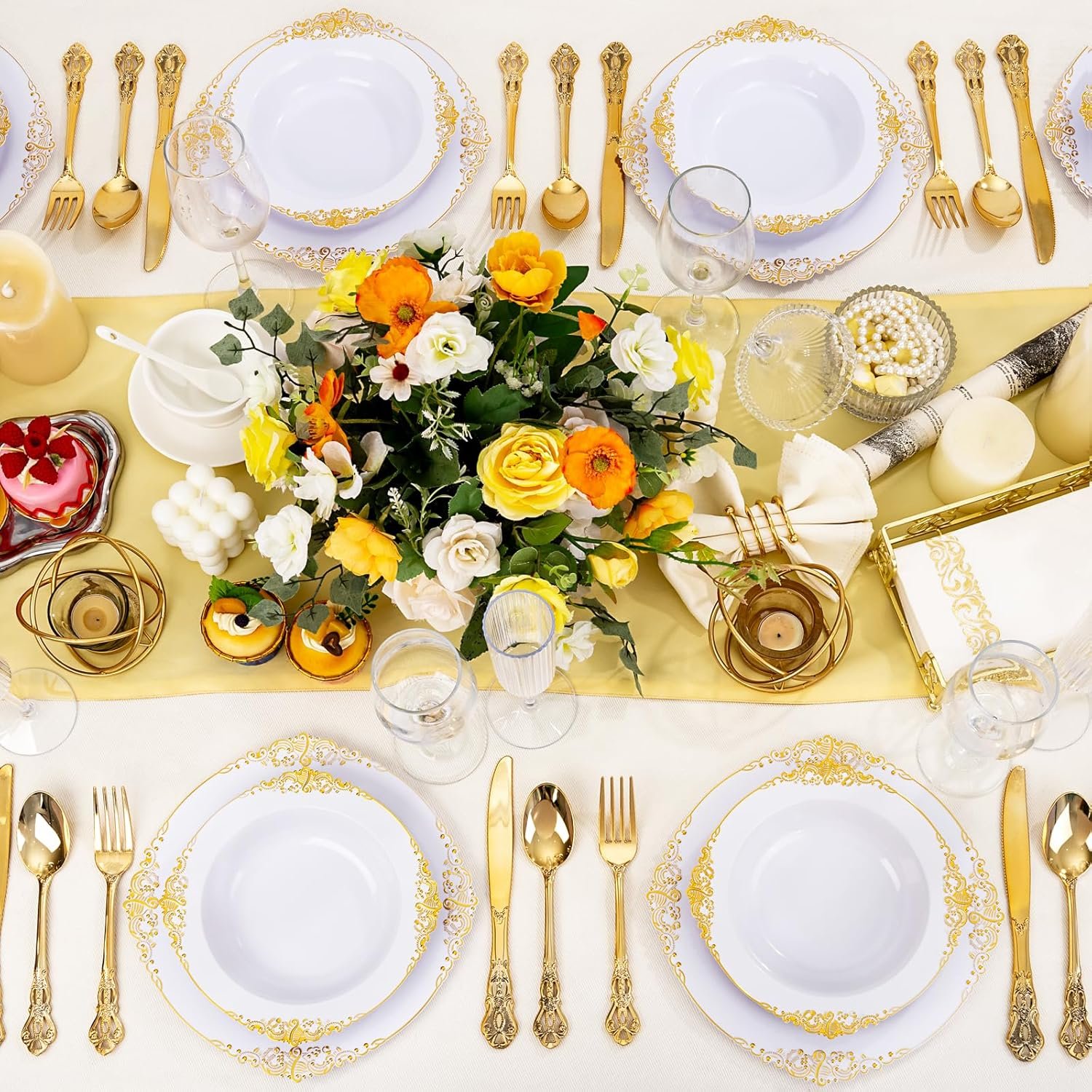 Wholesale 100 Pack 12 oz White Disposable Plastic Salad Bowls Heavy Duty Soup Serving Ice Cream Bowls for Parties Dinners Catering Picnics Factory