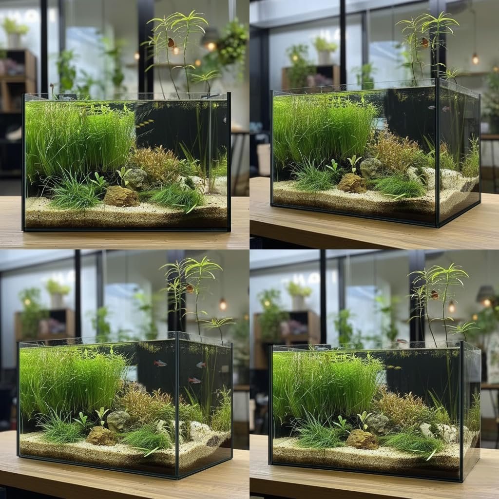 OEM 2.6 Gallon Rimless Glass Cube Aquarium Tank for Betta Goldfish Snails Shrimp Aquatic Plants Easy-Maintenance Ultra-Clear Desktop Design Factory