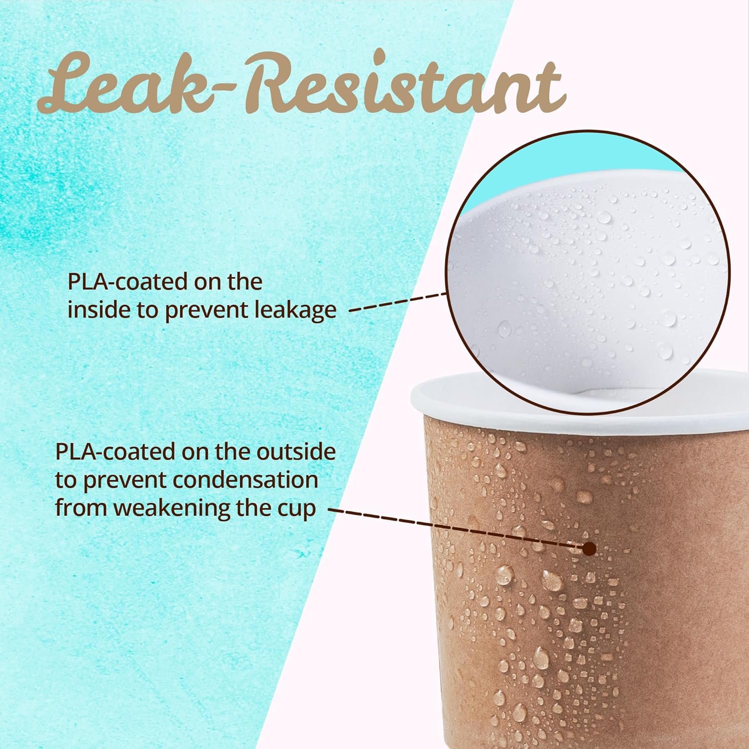 Wholesale 11-Oz Paper Ice Cream Cups 50-Count Disposable Dessert Bowls for Hot or Cold Food Party Treats Sundae Frozen Yogurt Soup Brown Factory