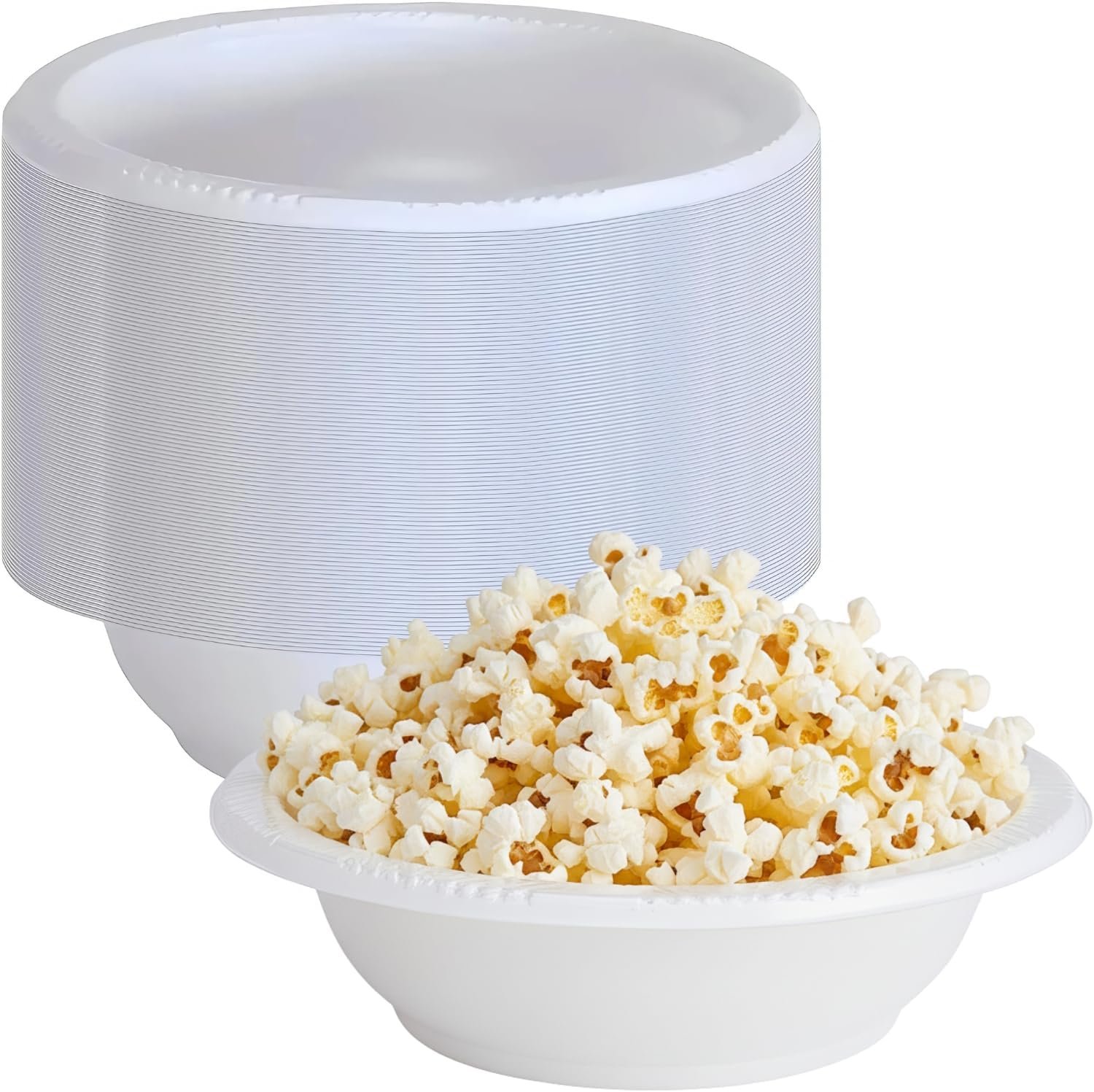 Party Dimensions Dessert Bowl-5oz | White | Pack of 100 Plastic Bowl, 5 oz, 5 oz. Bowl (12500)