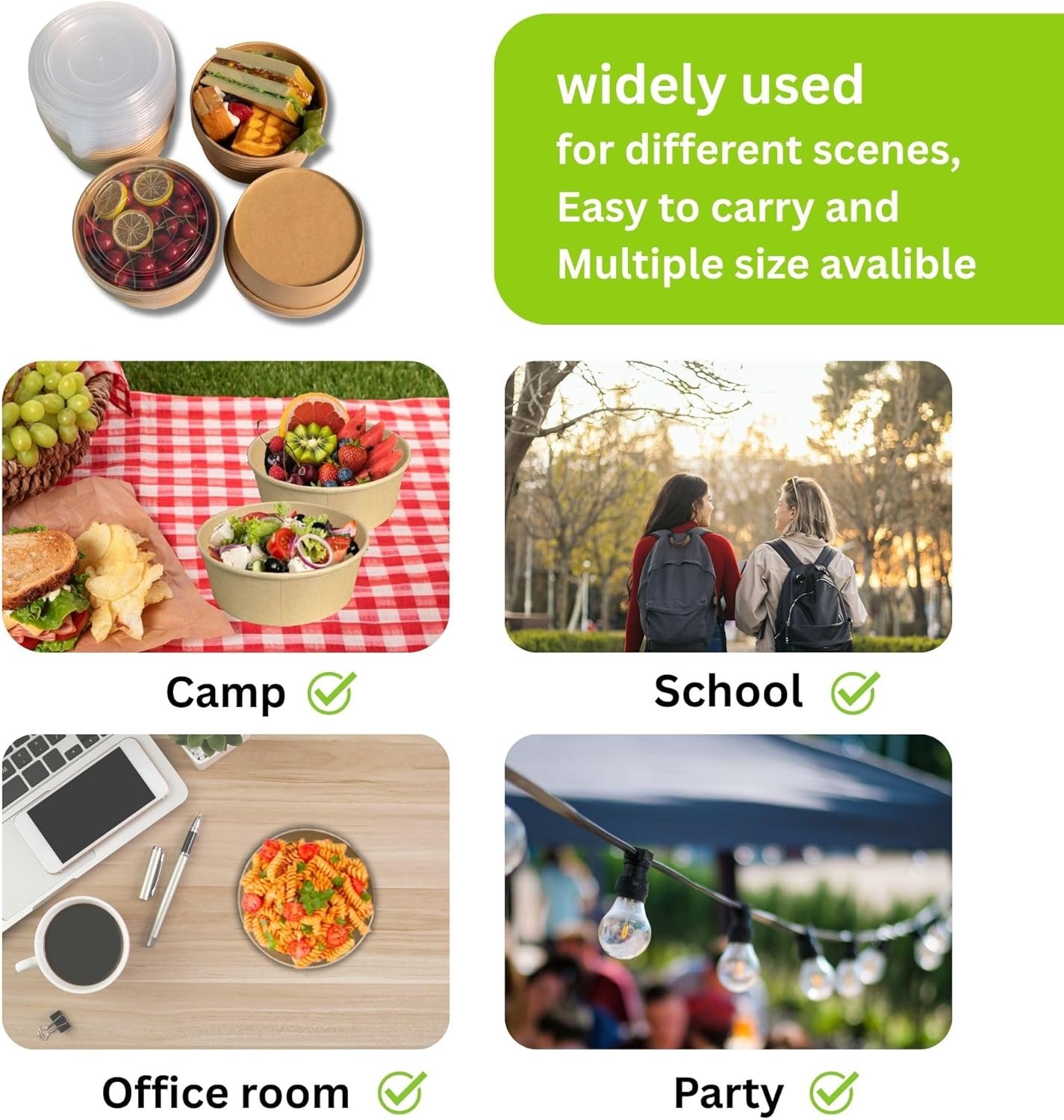 Wholesale 47oz Compostable Disposable Round Paper Bowls with Lids 50 Sets Microwave Leakproof Deli Containers Extra Large Meal Prep Factory Wholesale 47oz Compostable Disposable Round Paper Bowls with Lids 50 Sets Microwave Leakproof Deli Containers Extra Large Meal Prep Factory