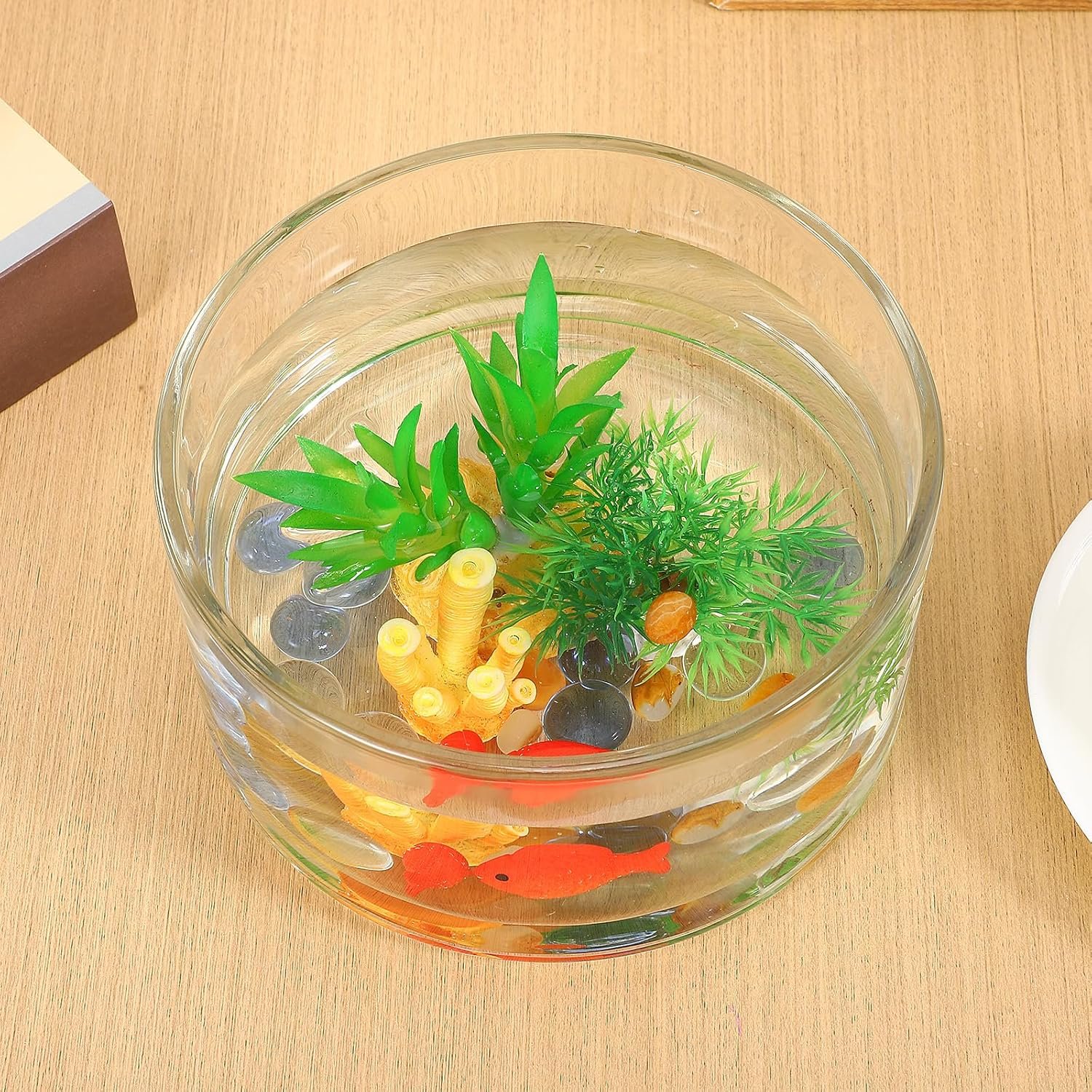 Wholesale 3 inch Tall x 6 inch Wide Glass Vase for Flowers Plants Candles Fish Decorative Fish Bowl Wedding Housewarming Gift Factory