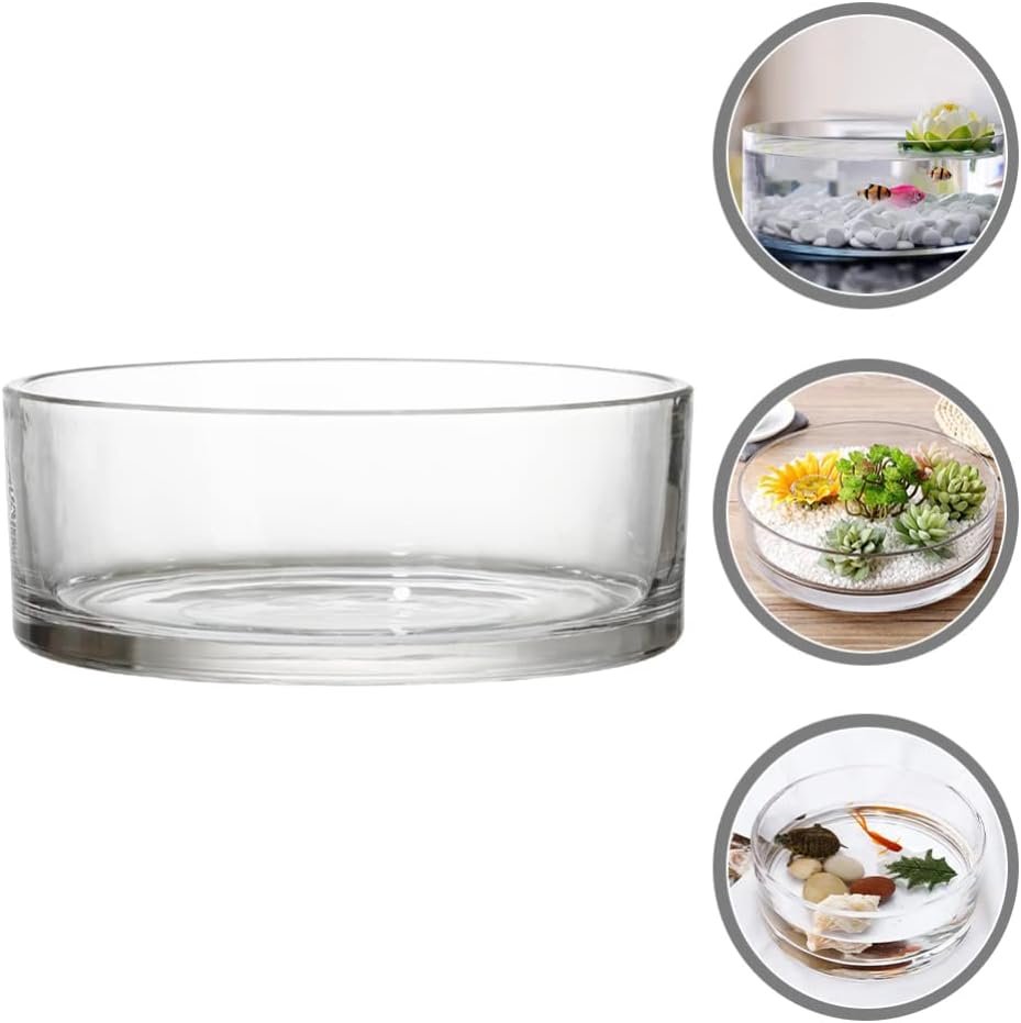 Wholesale 3 inch Tall x 6 inch Wide Glass Vase for Flowers Plants Candles Fish Decorative Fish Bowl Wedding Housewarming Gift Factory