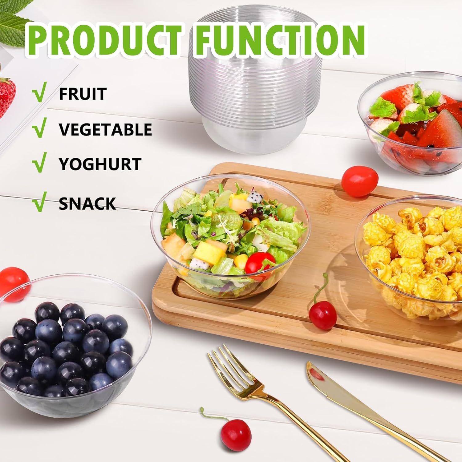 Wholesale 50 Pack 12 oz Clear Plastic Disposable Serving Bowls for Salad Soup Fruit Snack Appetizer Parfait Ice Cream Dessert Kitchen Birthday Wedding Catering Party Supplies Factory Wholesale 50 Pack 12 oz Clear Plastic Disposable Serving Bowls for Salad Soup Fruit Snack Appetizer Parfait Ice Cream Dessert Kitchen Birthday Wedding Catering Party Supplies Factory