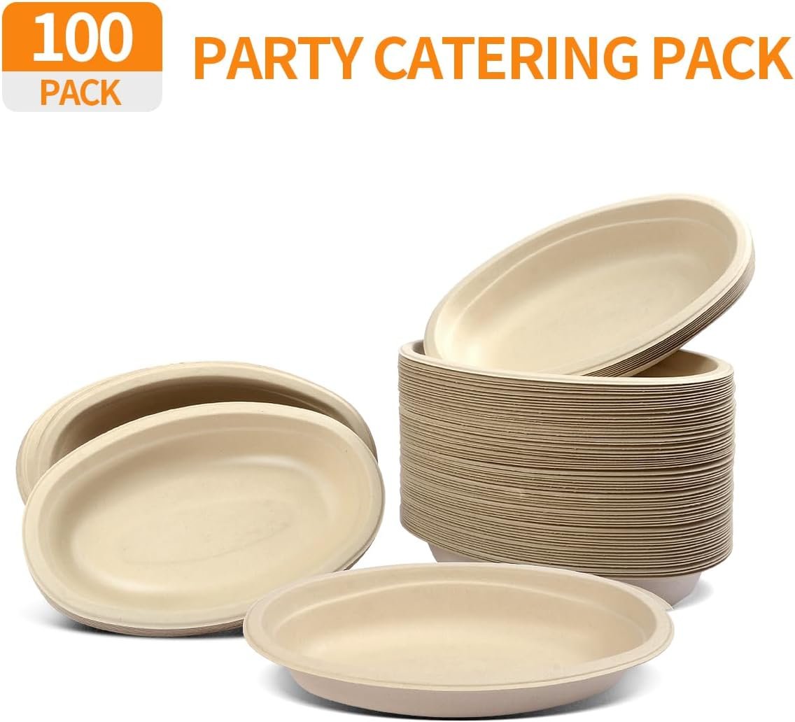 Wholesale 100 Pack 28 oz Oval Paper Bowls Microwavable Disposable for Nachos Burritos Salads Baked Potatoes Chips and Cheese Factory Wholesale 100 Pack 28 oz Oval Paper Bowls Microwavable Disposable for Nachos Burritos Salads Baked Potatoes Chips and Cheese Factory