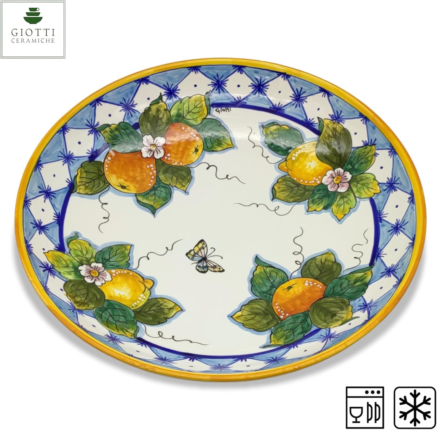 Wholesale Extra Large Ceramic Pasta Bowl Kitchen Serving Platter Hand Painted Pottery Salad Bowl Dinnerware Plates Set Factory