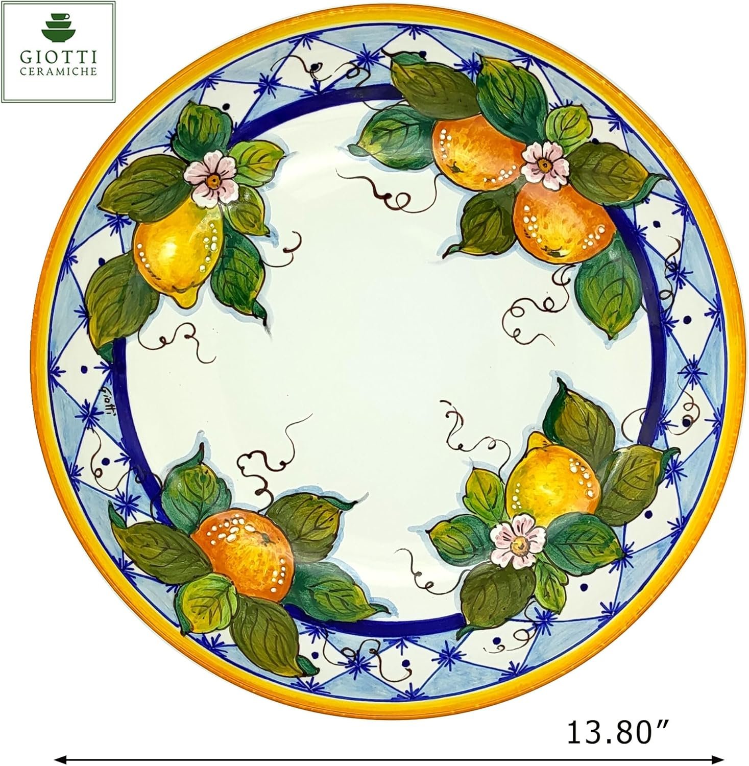 Wholesale Extra Large Ceramic Pasta Bowl Kitchen Serving Platter Hand Painted Pottery Salad Bowl Dinnerware Plates Set Factory