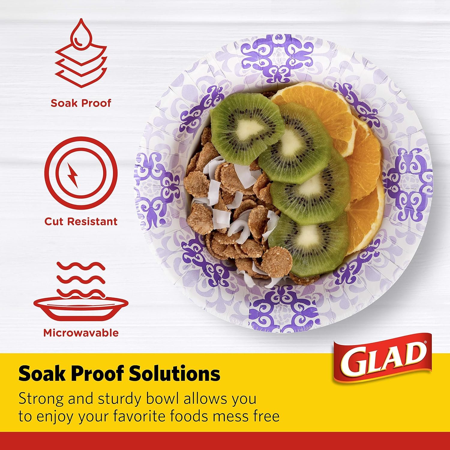 Wholesale Round Disposable Paper Bowls Purple Victorian Design Heavy Duty Soak Proof Cut-Resistant Microwavable for All Foods & Daily Use 12 Oz 20 Count Factory Wholesale Round Disposable Paper Bowls Purple Victorian Design Heavy Duty Soak Proof Cut-Resistant Microwavable for All Foods & Daily Use 12 Oz 20 Count Factory