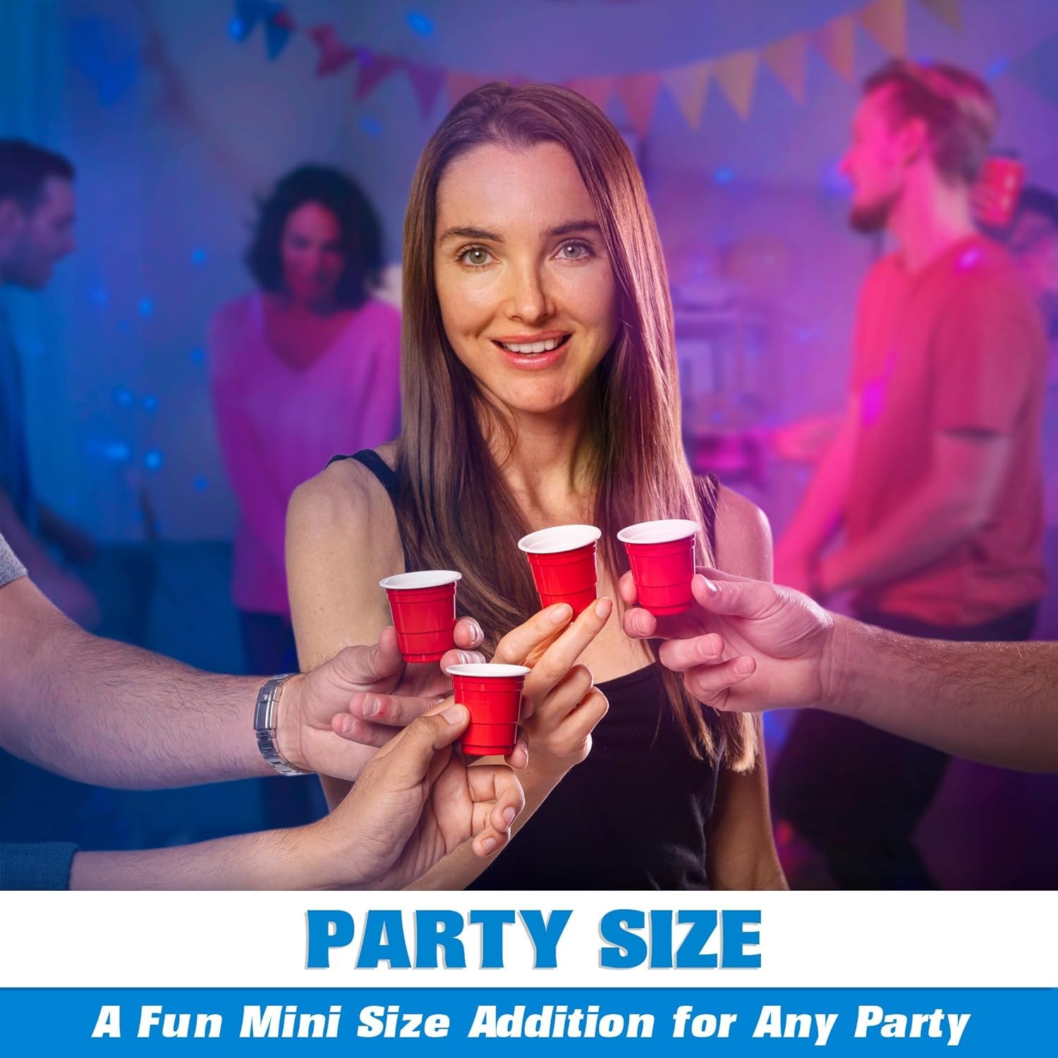 Wholesale 200 Pack 2 oz Mini Red Plastic Shot Party Cups Factory