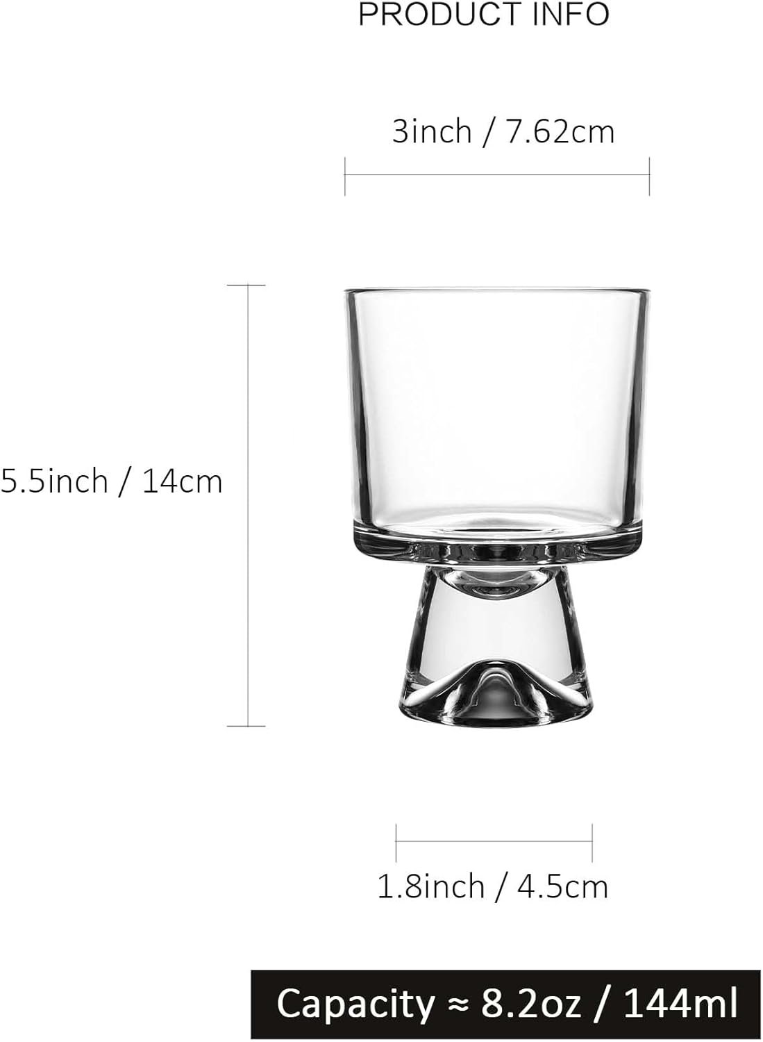 Wholesale 4-Pack 8.2 oz Footed Glass Dessert Bowls for Ice Cream Trifle Pudding Snacks Salads Sundaes Cocktails Factory