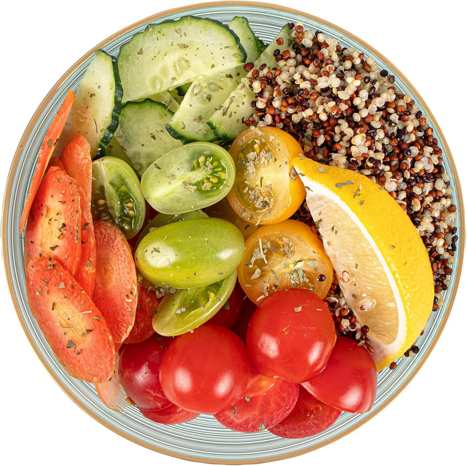 Wholesale 16 oz Gold Rimmed Disposable Plastic Soup Bowls 20 Pcs Heavy-Duty Green Translucent Rippled Dinnerware for Parties Desserts Salads Snacks Catering Factory