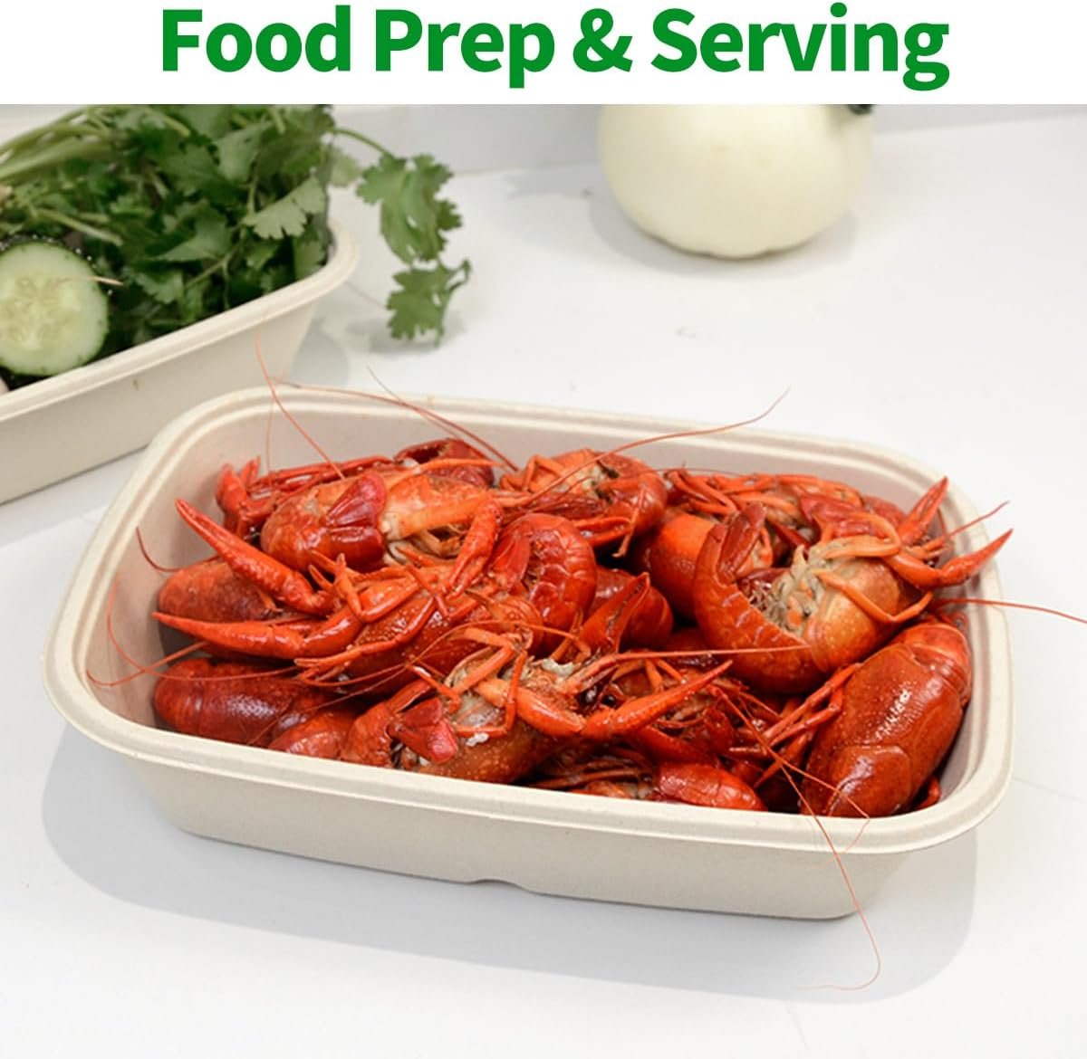 Wholesale 100 Pack 32 oz Large Paper Bowls Chipotle Style Disposable for Burrito Nacho Taco Salad Baked Potato Party Supplies Factory