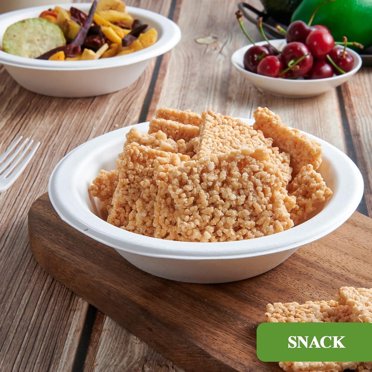 Wholesale 200 Pack 16 OZ Disposable Compostable Paper Bowls Eco-friendly Bagasse Heavy-duty for Milk Cereals Snacks Salads Bulk Factory