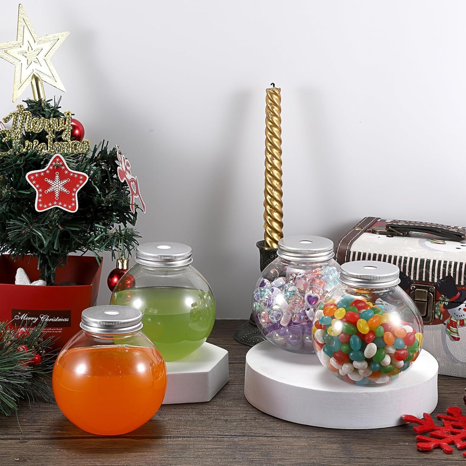 Wholesale 18 Pack 16.9 Oz Plastic Fish Bowls Clear Spherical Drinking Cups with Lids Straws for Party Carnival Games Candy Favors Centerpieces Factory Wholesale 18 Pack 16.9 Oz Plastic Fish Bowls Clear Spherical Drinking Cups with Lids Straws for Party Carnival Games Candy Favors Centerpieces Factory