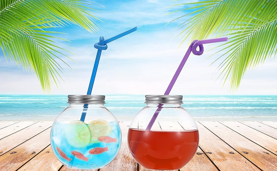 Wholesale 18 Pack 16.9 Oz Plastic Fish Bowls Clear Spherical Drinking Cups with Lids Straws for Party Carnival Games Candy Favors Centerpieces Factory Wholesale 18 Pack 16.9 Oz Plastic Fish Bowls Clear Spherical Drinking Cups with Lids Straws for Party Carnival Games Candy Favors Centerpieces Factory