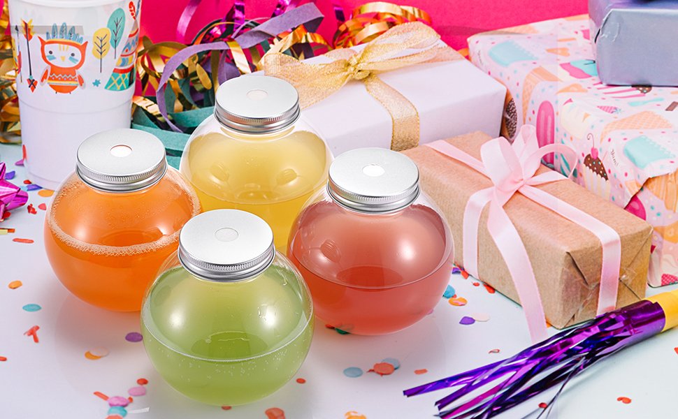 Wholesale 18 Pack 16.9 Oz Plastic Fish Bowls Clear Spherical Drinking Cups with Lids Straws for Party Carnival Games Candy Favors Centerpieces Factory Wholesale 18 Pack 16.9 Oz Plastic Fish Bowls Clear Spherical Drinking Cups with Lids Straws for Party Carnival Games Candy Favors Centerpieces Factory