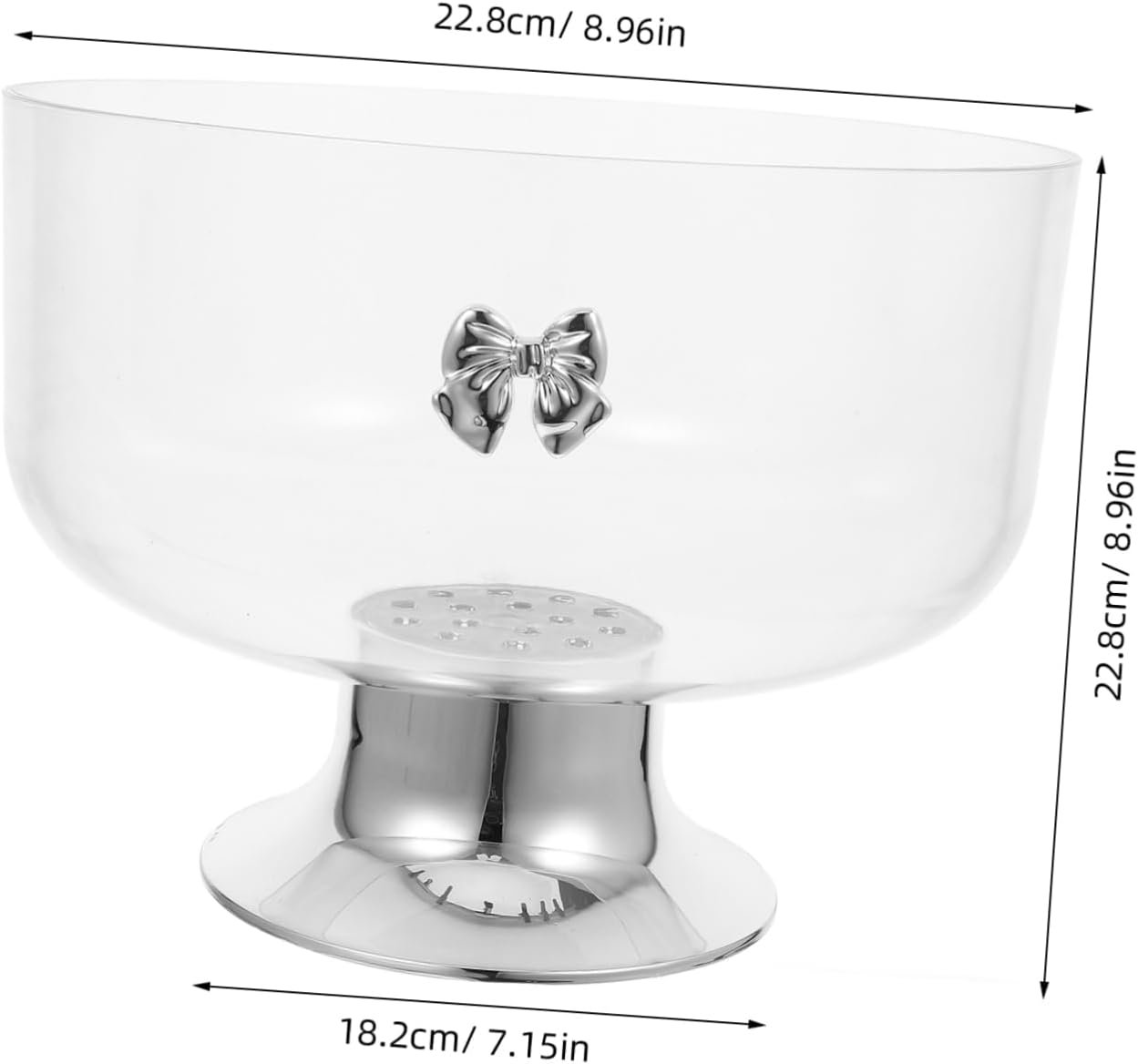 Wholesale Pedestal Footed Trifle Bowl Dessert Stand for Fruits Snacks Reusable Kitchen Decor Home Parties Factory