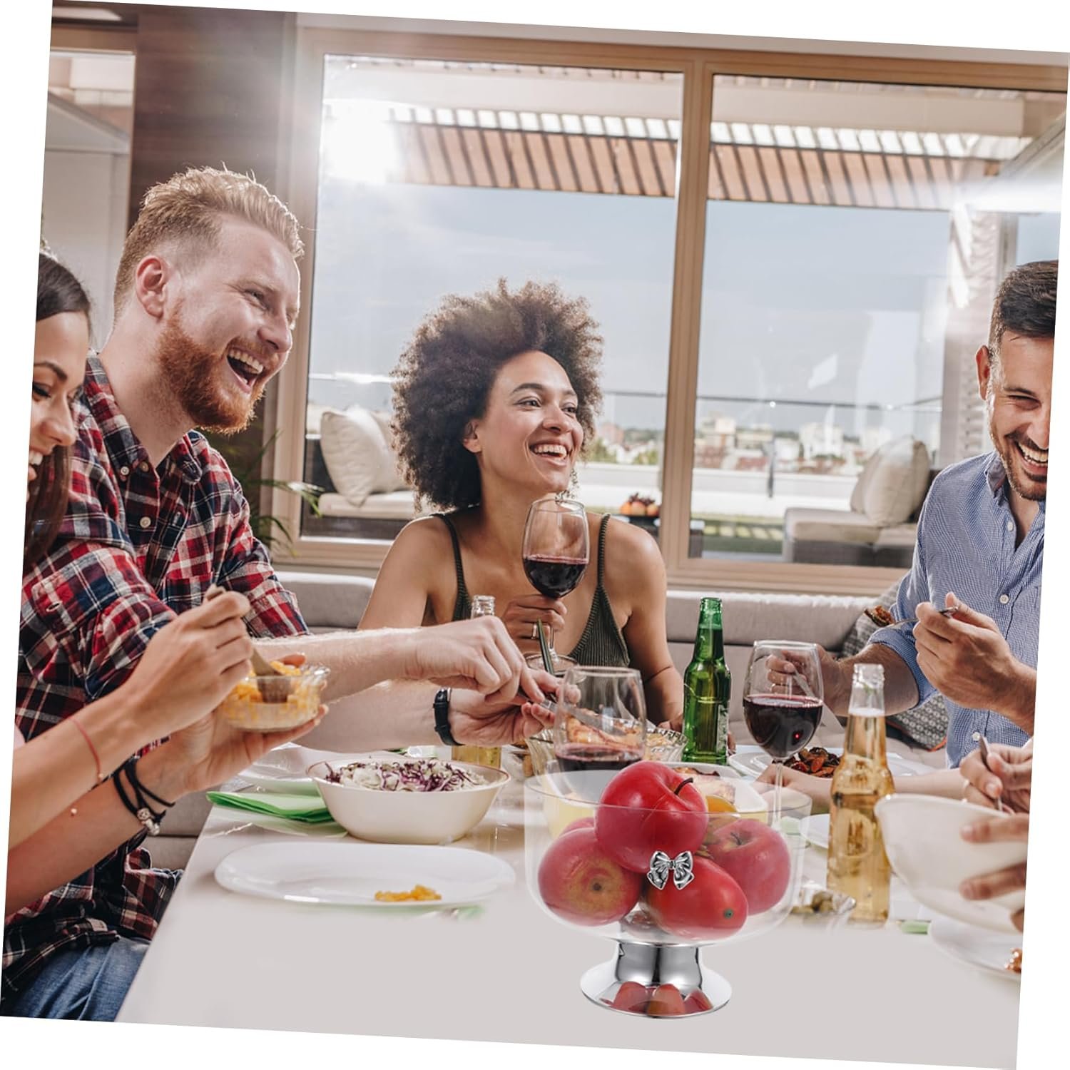 Wholesale Pedestal Footed Trifle Bowl Dessert Stand for Fruits Snacks Reusable Kitchen Decor Home Parties Factory