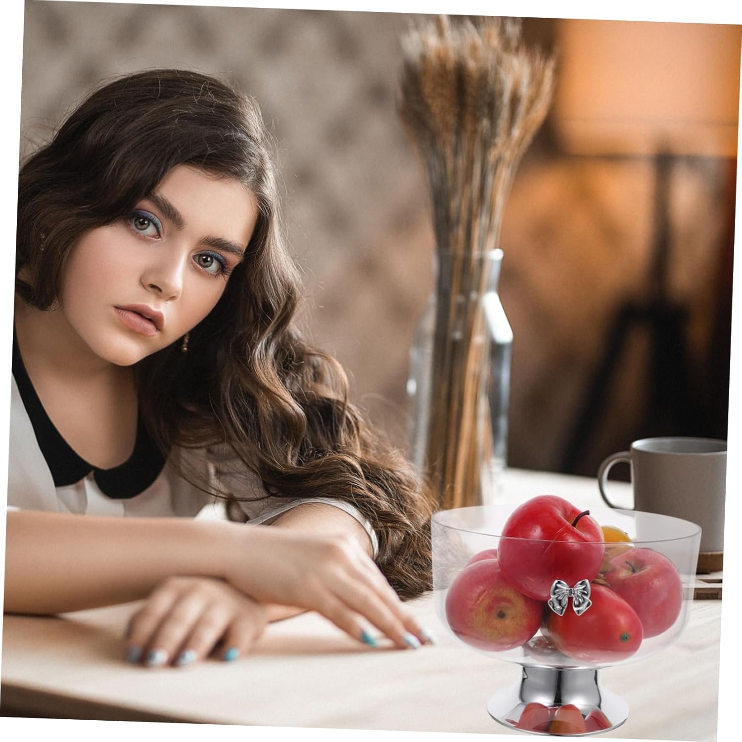 Wholesale Pedestal Footed Trifle Bowl Dessert Stand for Fruits Snacks Reusable Kitchen Decor Home Parties Factory