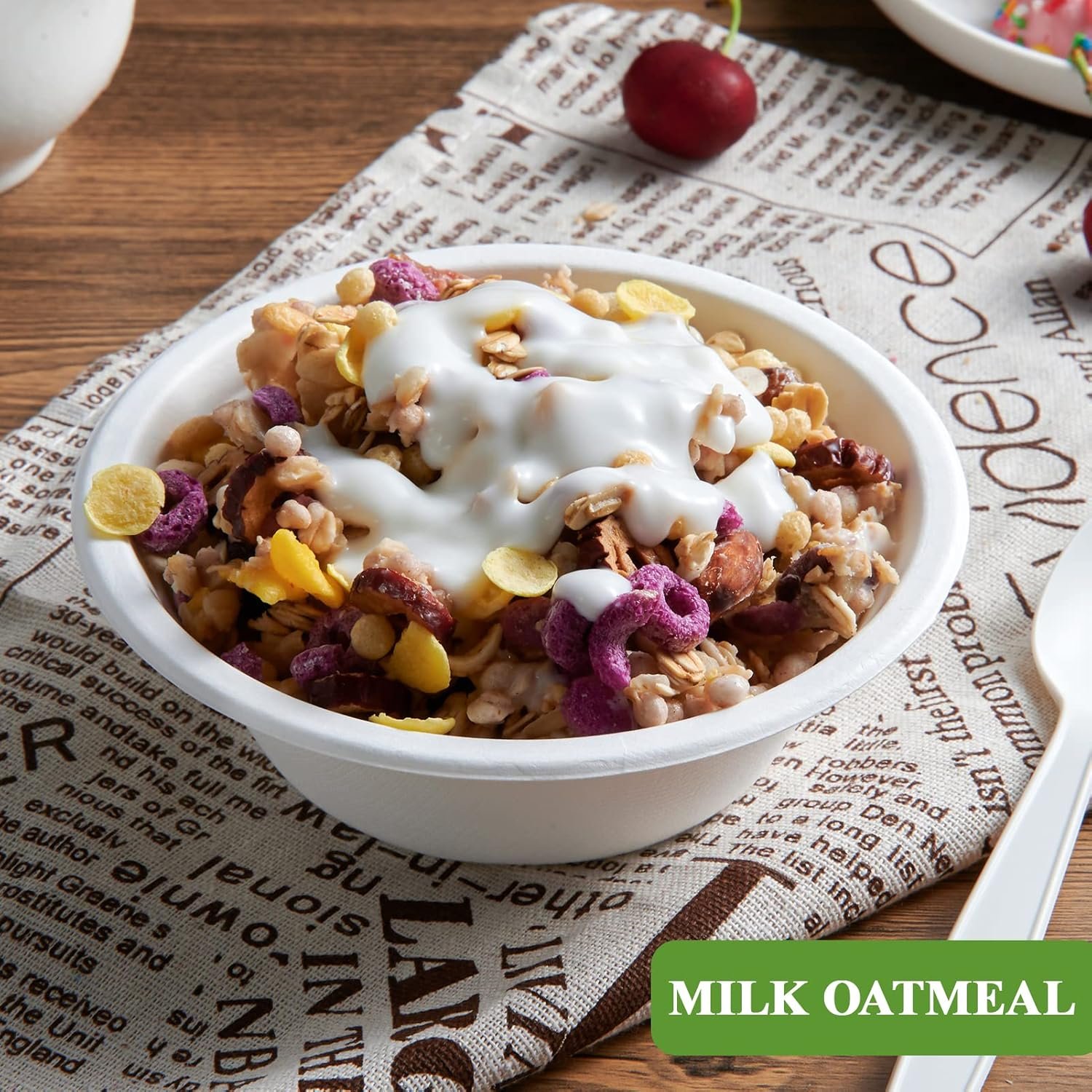 Wholesale 500 Pack 12 OZ Disposable Compostable Eco-Friendly Bagasse Paper Bowls Heavy-Duty for Cereals Snacks Salads Factory Wholesale 500 Pack 12 OZ Disposable Compostable Eco-Friendly Bagasse Paper Bowls Heavy-Duty for Cereals Snacks Salads Factory