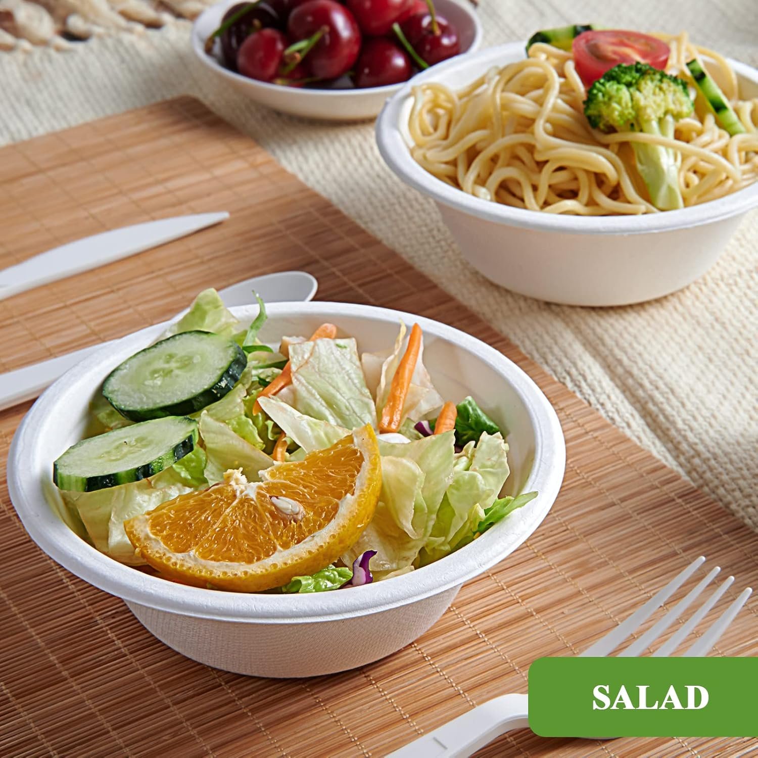 Wholesale 500 Pack 12 OZ Disposable Compostable Eco-Friendly Bagasse Paper Bowls Heavy-Duty for Cereals Snacks Salads Factory Wholesale 500 Pack 12 OZ Disposable Compostable Eco-Friendly Bagasse Paper Bowls Heavy-Duty for Cereals Snacks Salads Factory