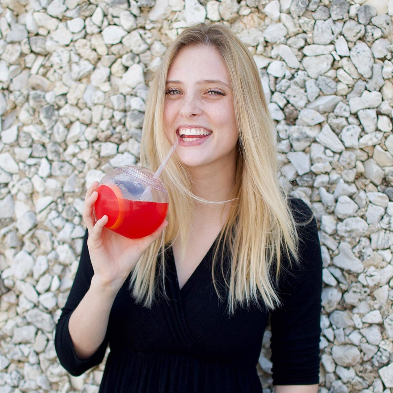 Wholesale 22 oz Fish Bowl Drink Cups Sphere Shaped Durable Party Cups with Lids 4-Pack Fun Unique Flat-Bottom Design Includes 4 Straws Ideal for Cocktails Dinner Parties Outdoor Use Factory Wholesale 22 oz Fish Bowl Drink Cups Sphere Shaped Durable Party Cups with Lids 4-Pack Fun Unique Flat-Bottom Design Includes 4 Straws Ideal for Cocktails Dinner Parties Outdoor Use Factory