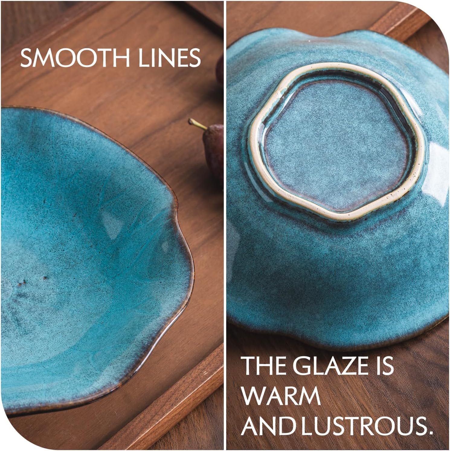 OEM 8-Inch Lotus Leaf Ceramic Fruit Bowl Kitchen Counter Entryway Key Holder Modern Home Decor Factory