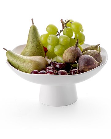 OEM 10-Inch Ceramic Fruit Bowl Kitchen Counter Modern Matte White Decorative Stand Fruits Bread Vegetables Storage Factory