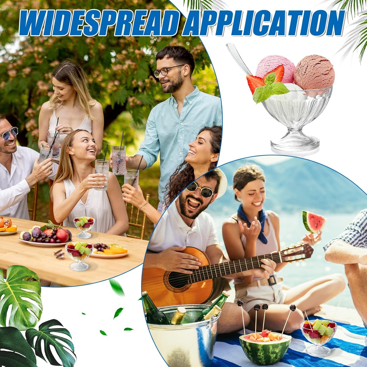 Wholesale 24 Pack 8 oz Clear Plastic Dessert Bowls Footed Sundae Trifle Cups Bulk Small Parfait Mousse Salad Condiment Fruit Holders for Holiday Wedding Picnic Party Favors supplier