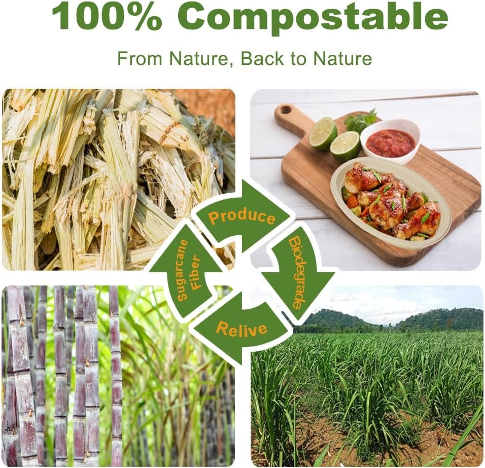 Wholesale 28 OZ 50 Count Large Oval Paper Bowls Microwave Safe Compostable Disposable Soup Meal Prep Containers for Nachos Burritos Salads Baked Potatoes Chips Cheese Factory