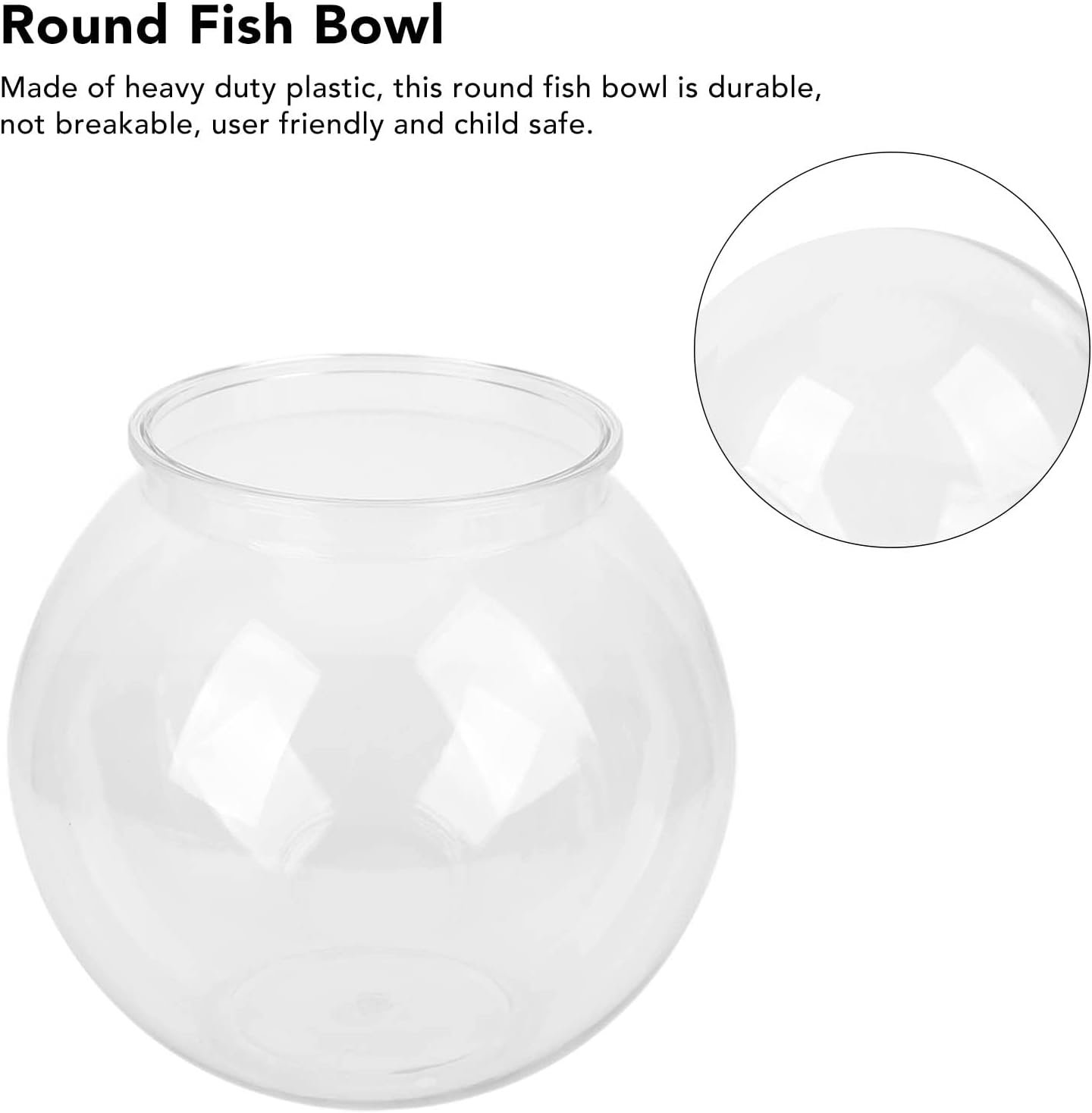 Wholesale Unbreakable Small Round Plastic Fish Bowl Heavy Duty Centerpiece for Candy Carnival Games Prizes Party Decorations Factory Wholesale Unbreakable Small Round Plastic Fish Bowl Heavy Duty Centerpiece for Candy Carnival Games Prizes Party Decorations Factory