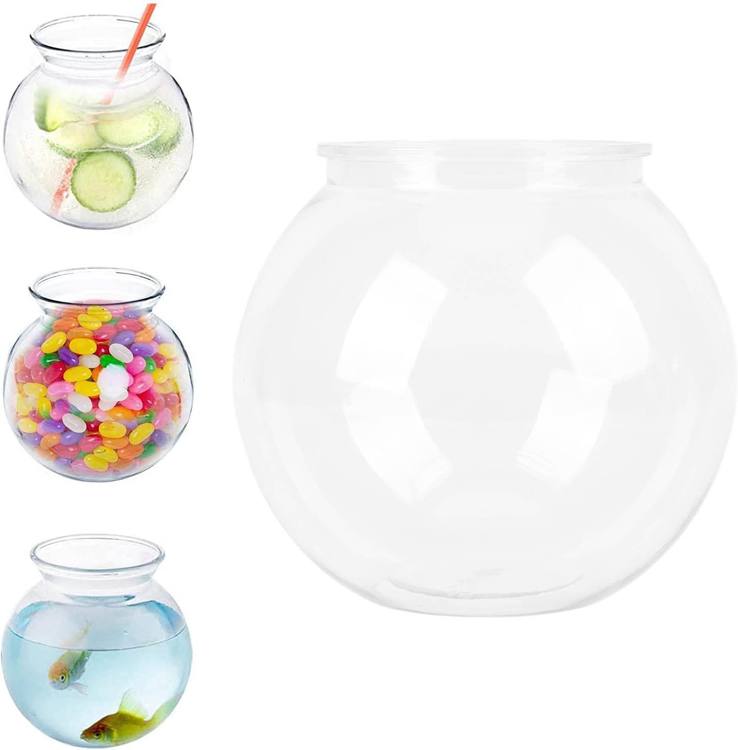 Wholesale Unbreakable Small Round Plastic Fish Bowl Heavy Duty Centerpiece for Candy Carnival Games Prizes Party Decorations Factory Wholesale Unbreakable Small Round Plastic Fish Bowl Heavy Duty Centerpiece for Candy Carnival Games Prizes Party Decorations Factory