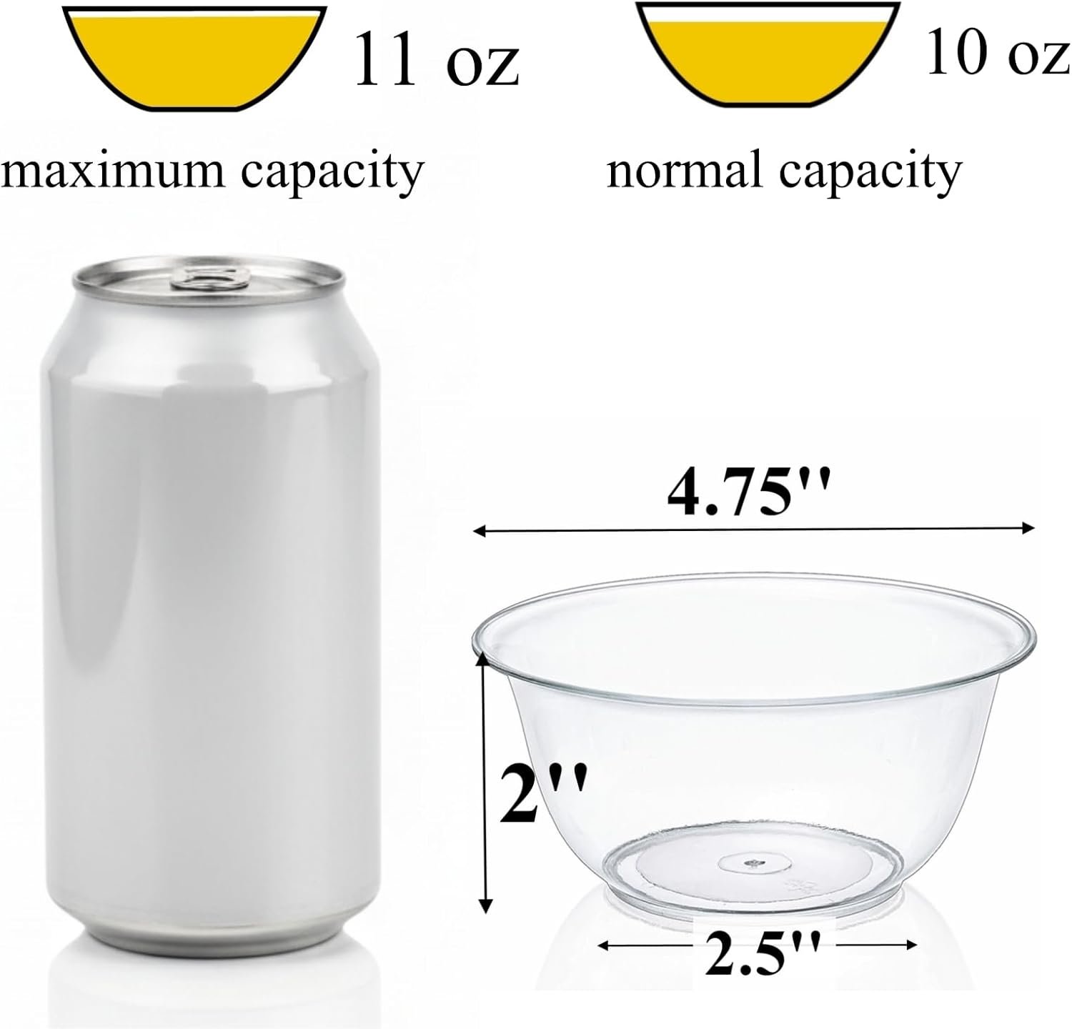 Wholesale 100 Pack 10 OZ Clear Premium Disposable Plastic Bowls for Soup Salad Dessert Parties Weddings Catering Events Factory