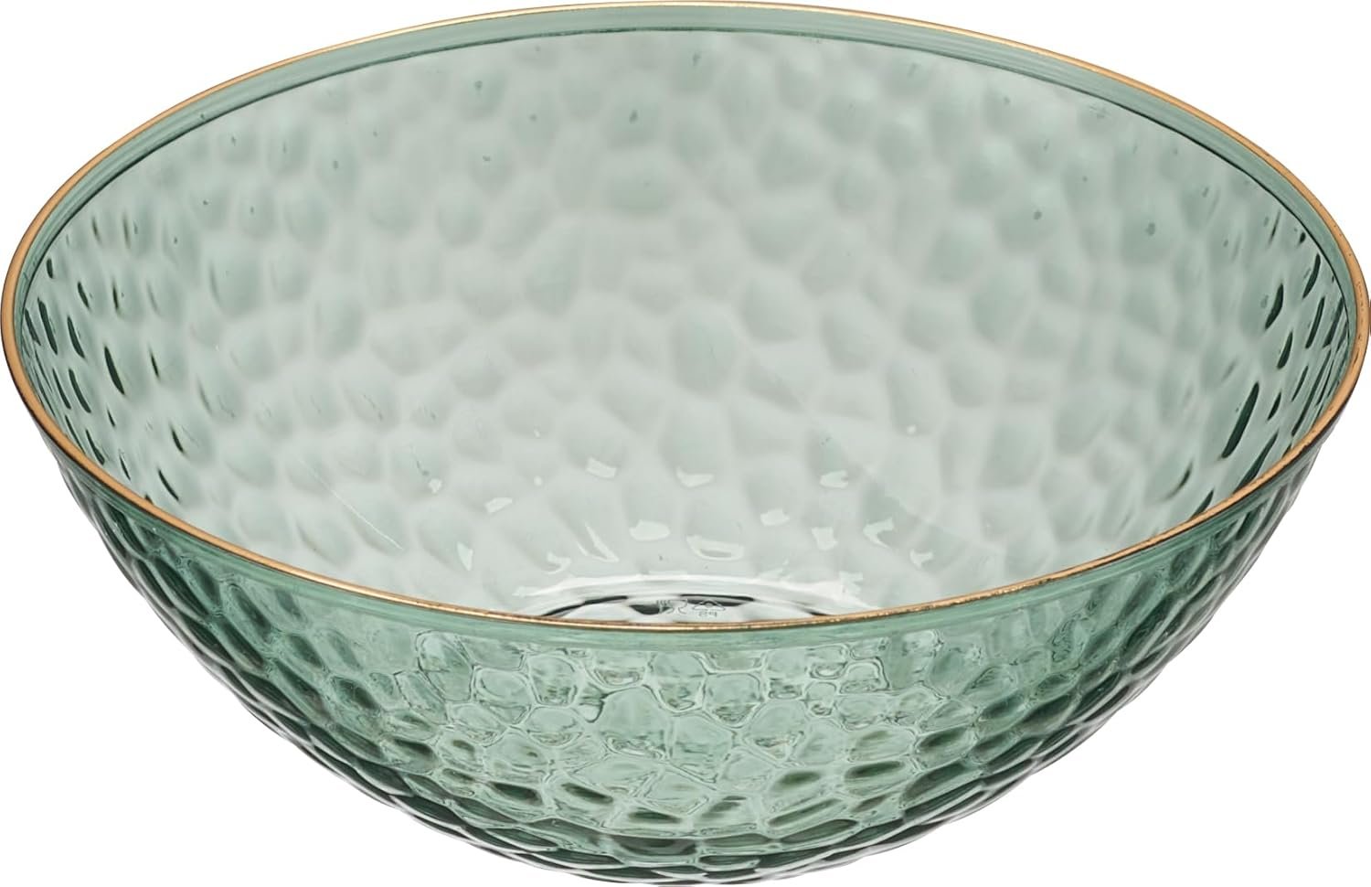 Wholesale 30 Pack 12 Ounce Translucent Green Hammered Plastic Bowls with Gold Rim Heavyweight Disposable Soup Bowls Elegant Party Dishes Factory