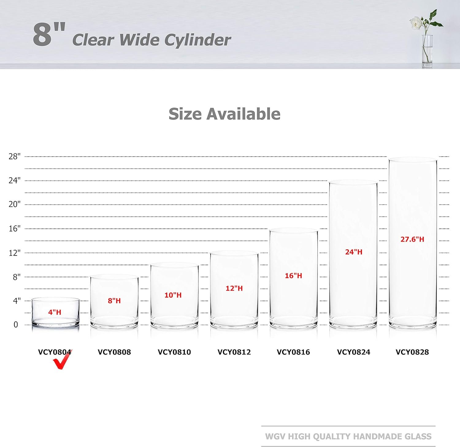 Wholesale Cylinder Vase 8