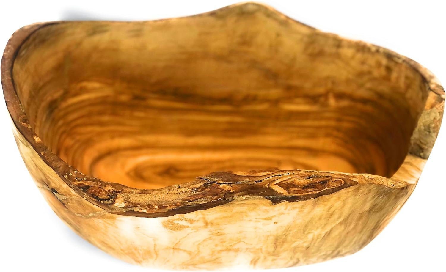Wholesale Rustic Oval Olive Wood Artisan Dough Bowl - 10
