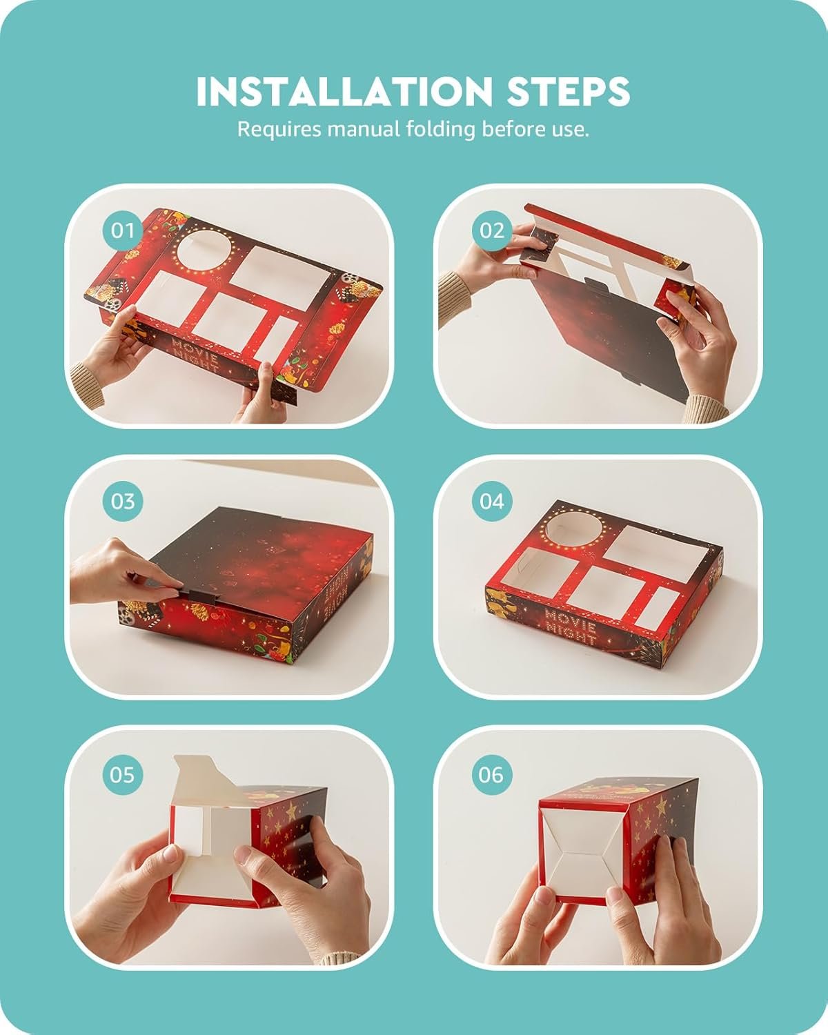 Wholesale Movie Night Snack Trays 100pcs Including 20 Trays 20 Popcorn Boxes 20 Salad Bowls 20 Nacho Bowls 20 Party Invitations Outdoor Supplies for Nacho Bar Factory Wholesale Movie Night Snack Trays 100pcs Including 20 Trays 20 Popcorn Boxes 20 Salad Bowls 20 Nacho Bowls 20 Party Invitations Outdoor Supplies for Nacho Bar Factory