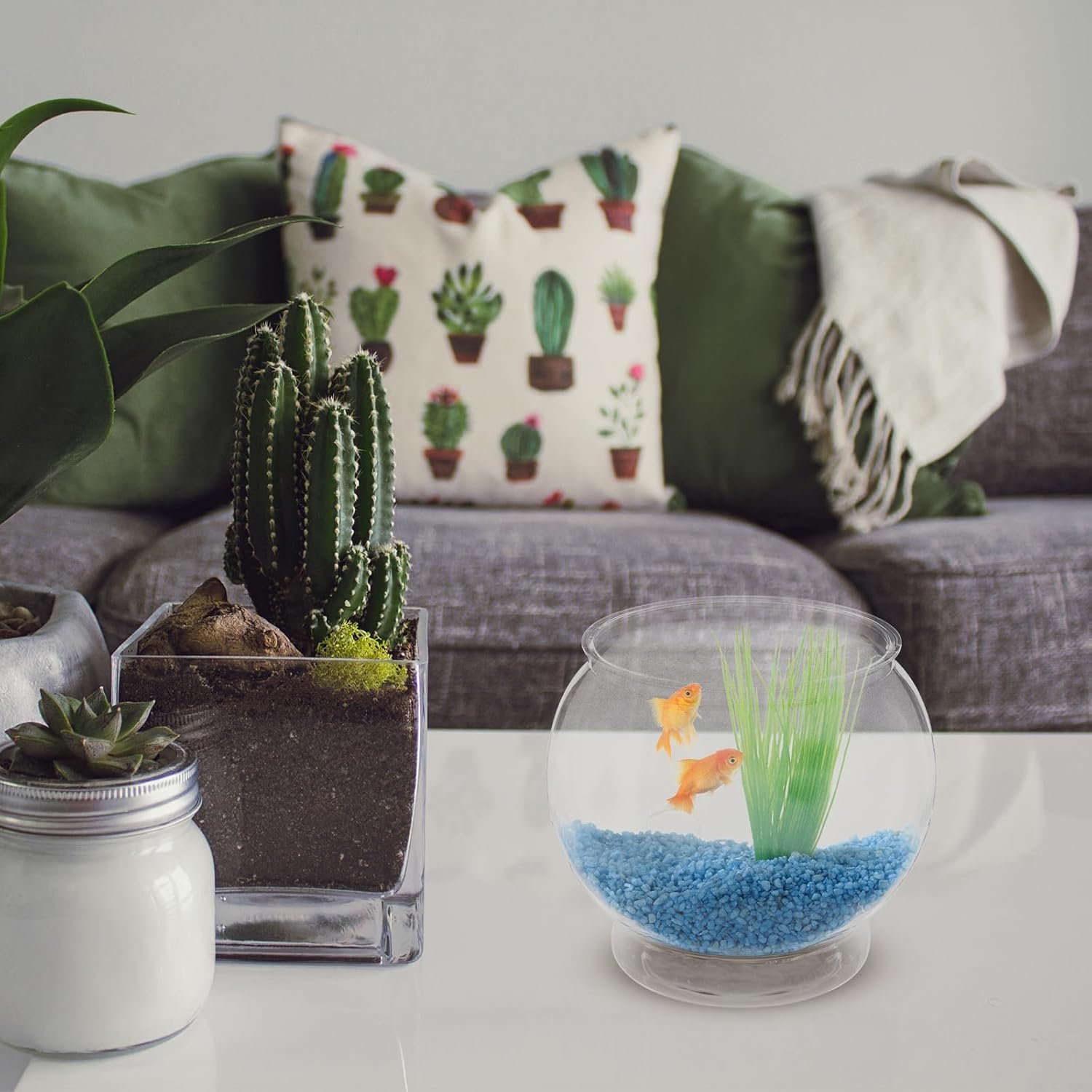 Wholesale 18cm Clear Plastic Round Fish Bowls Aquarium Vase Pots for Wedding Party Events Christmas Holidays Home Decor Factory Wholesale 18cm Clear Plastic Round Fish Bowls Aquarium Vase Pots for Wedding Party Events Christmas Holidays Home Decor Factory