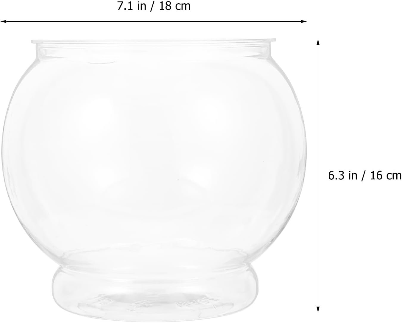 Wholesale 18cm Clear Plastic Round Fish Bowls Aquarium Vase Pots for Wedding Party Events Christmas Holidays Home Decor Factory Wholesale 18cm Clear Plastic Round Fish Bowls Aquarium Vase Pots for Wedding Party Events Christmas Holidays Home Decor Factory