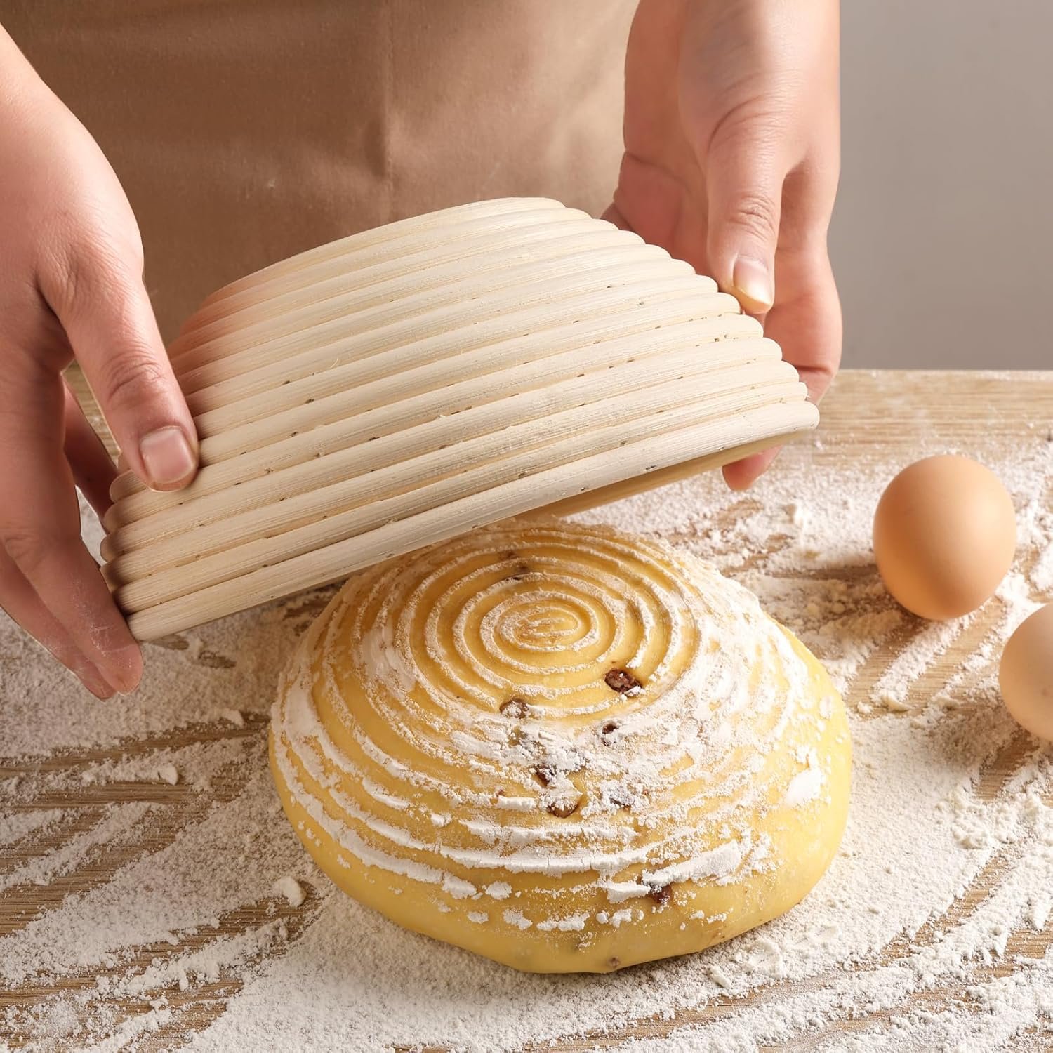 OEM 10 Inch Round Bread Proofing Baskets Set of 2 with Liners for Sourdough Dough Baking Factory