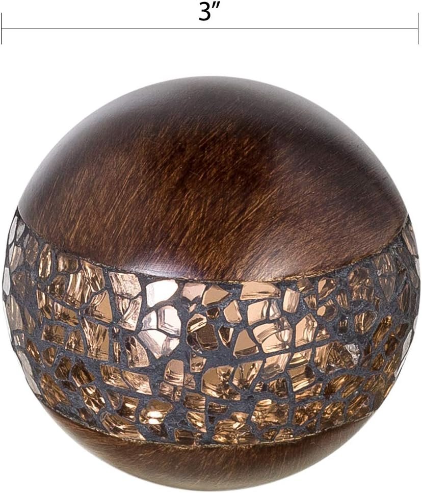 OEM Brown Walnut Decorative Orbs Set of 3 Resin Sphere Balls for Bowls Vase Fillers Living Dining Room Coffee Table Centerpiece Home Decor Great Gift Idea Factory OEM Brown Walnut Decorative Orbs Set of 3 Resin Sphere Balls for Bowls Vase Fillers Living Dining Room Coffee Table Centerpiece Home Decor Great Gift Idea Factory